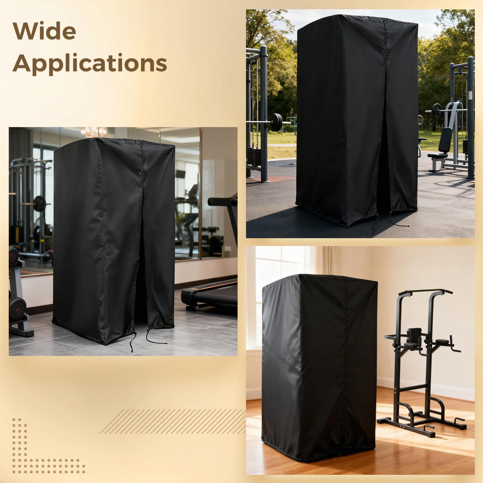 DORMIYA cover fits standard power towers and protects other gym gear.