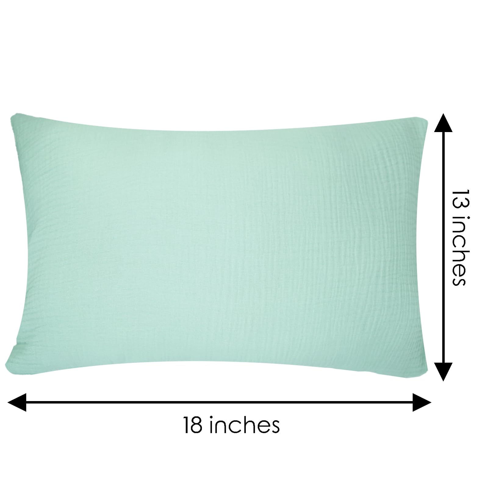 Dormlony envelope design closeup demonstrating easy back flap for quick pillow changes.