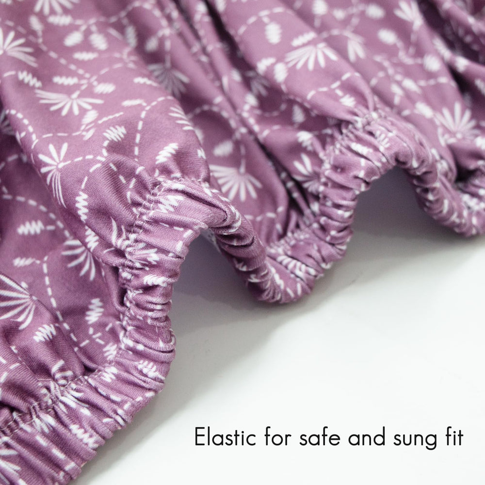 Dormlony machine-washable crib sheet for easy care.