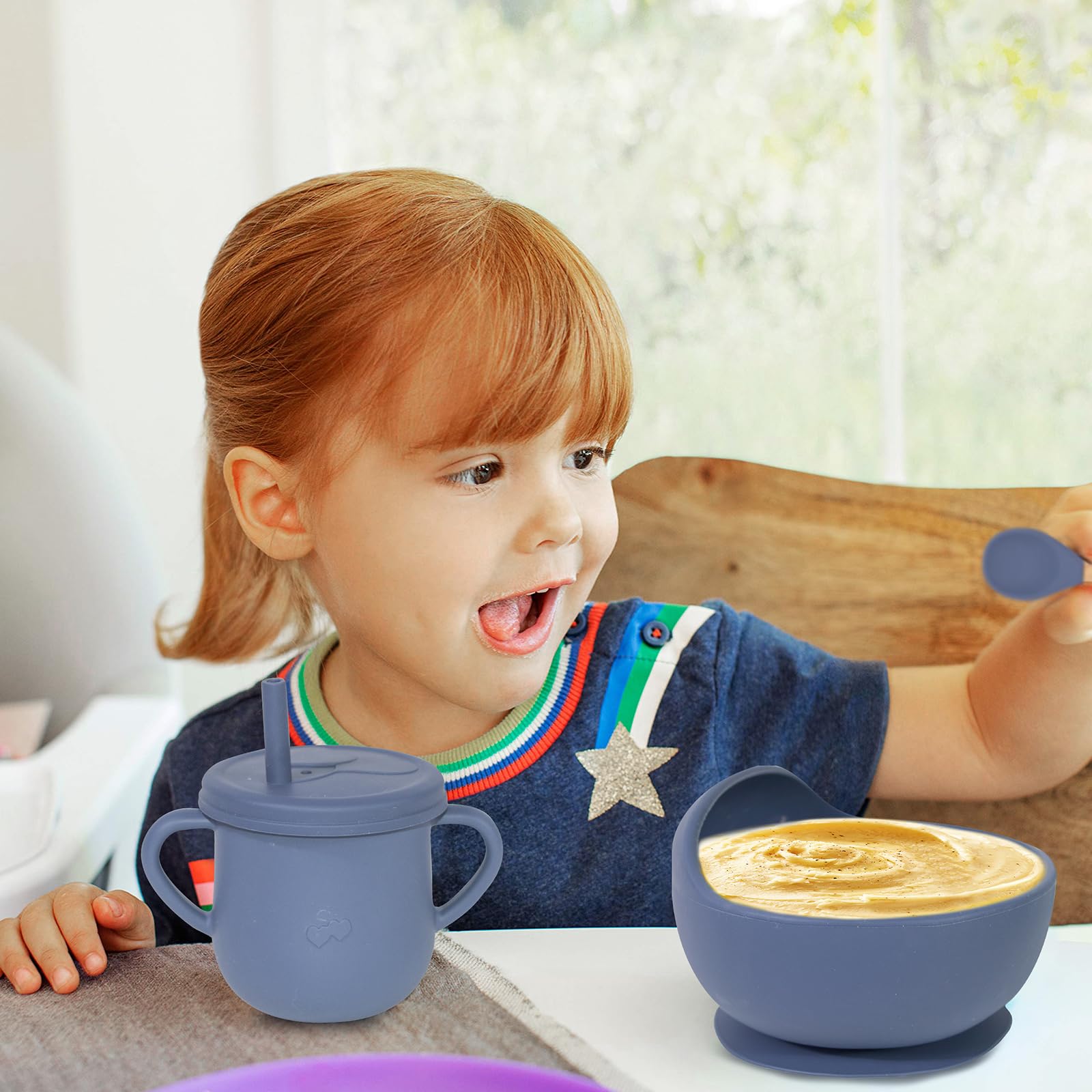 Dormlony mealtime mess-free dining option for caregivers.