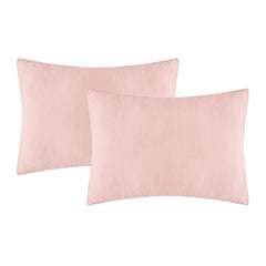 Dormlony organic cotton mini pillowcase in pink with envelope design, soft and breathable.