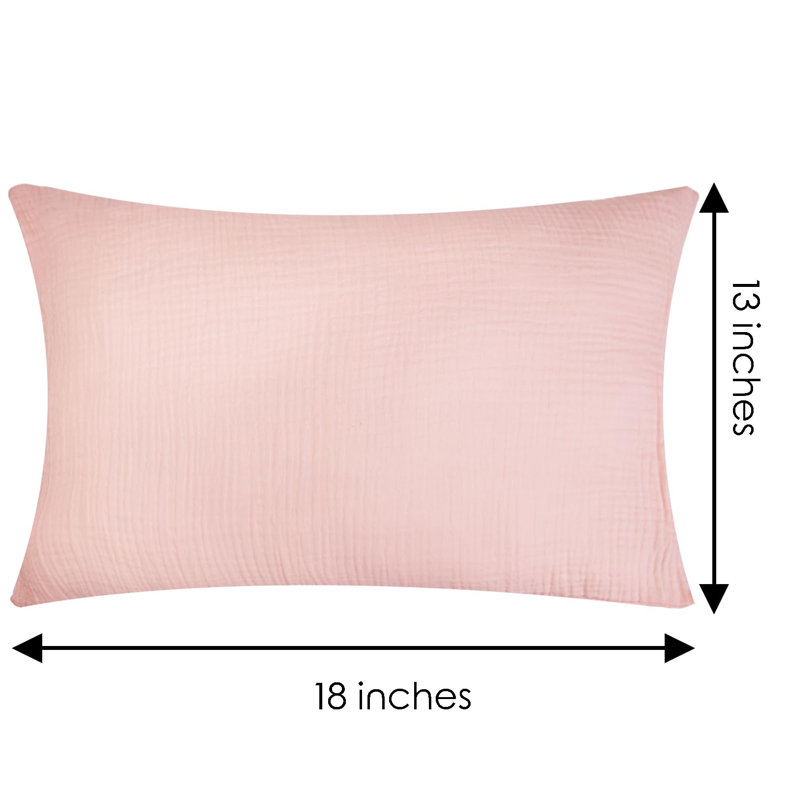 Dormlony pillowcase close-up shows breathable organic cotton weave for all-night comfort.