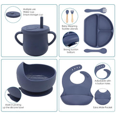 Dormlony suction bowl with deep edges for easy scooping.