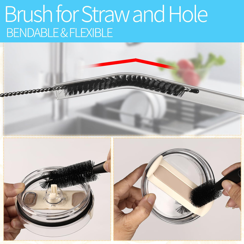 Dosanlues lid brush deep cleans cup lids and seals