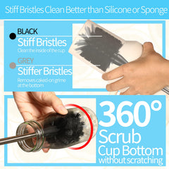 Dosanlues straw cleaner 12 inch extends into narrow straw openings