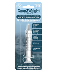 Dose-2-Weight Syringe shows precision dosing for infants' acetaminophen.