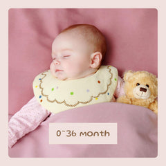 DOSMINE muslin 6-layer bibs show ultra-soft fabric ideal for delicate skin
