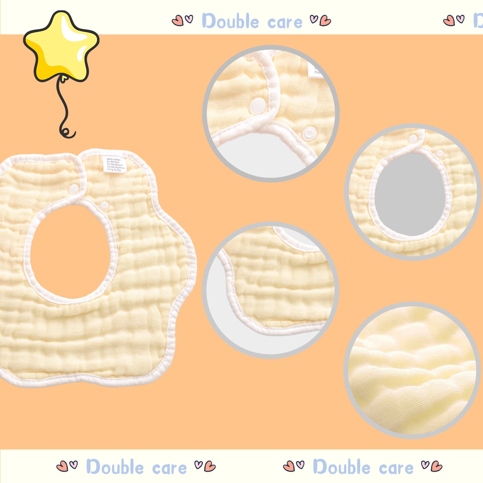 DOSMINE bib 360-degree rotation enables versatile wearing options