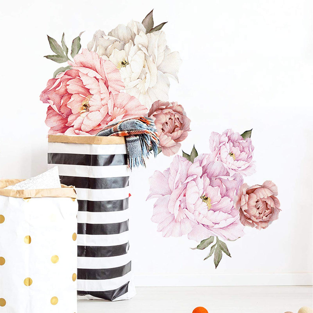 Dosminer vinyl floral wall poster offers durable, fade-resistant decor.