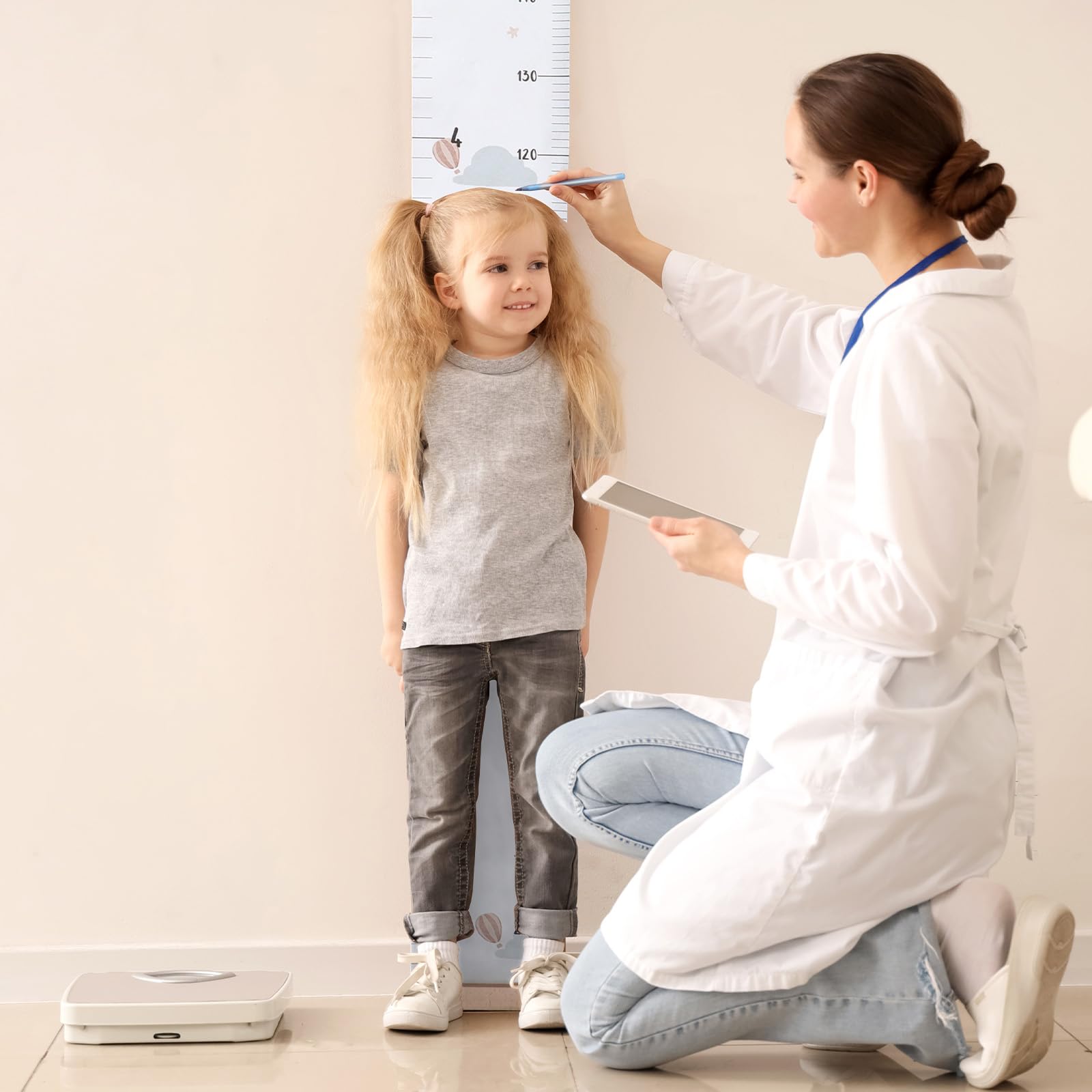 DoubleFill growth chart suitable from baby to teen rooms for years.
