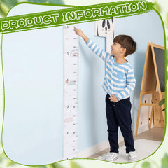 DoubleFill growth chart wall canvas with eucalyptus motifs and calm design.