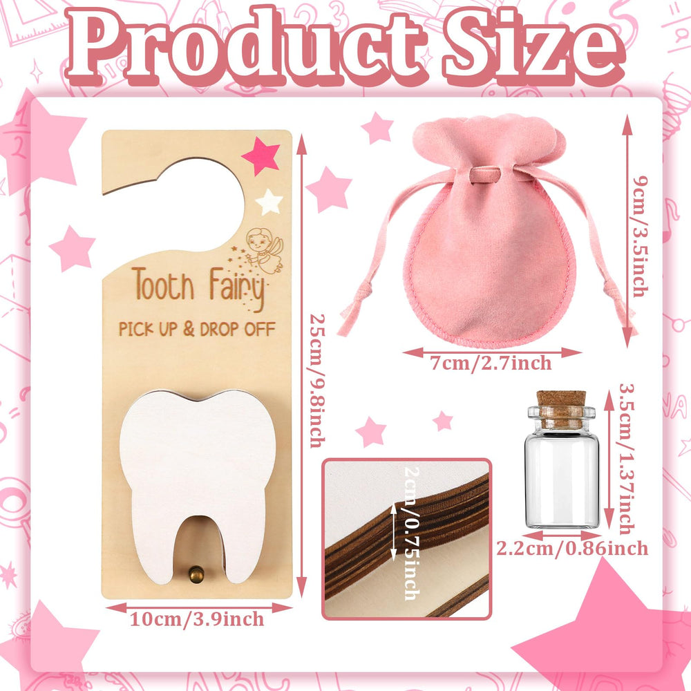 DoubleFill burlap pouch provides textured storage for precious baby teeth