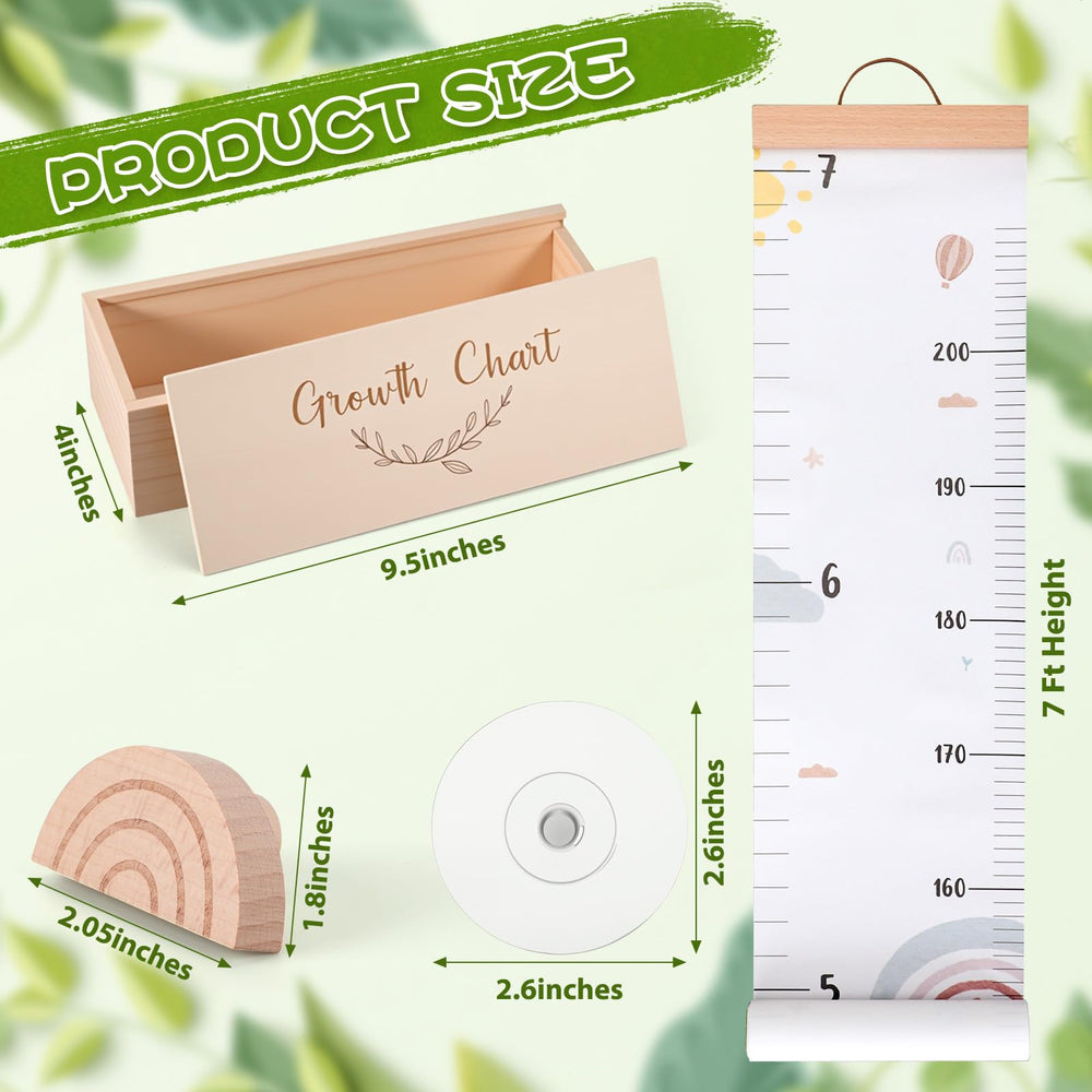 DoubleFill wooden storage box keeps growth records neatly organized.