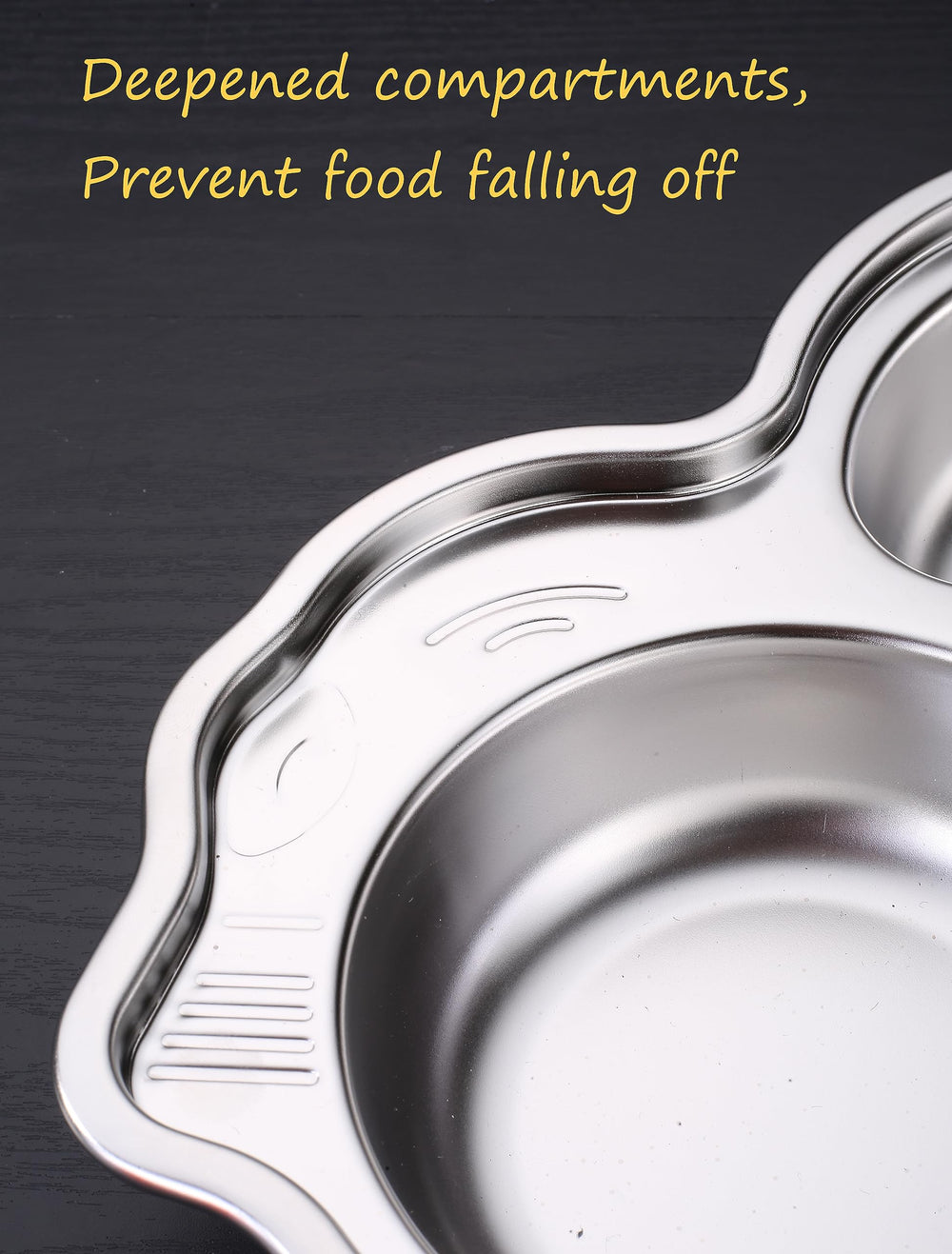 Doueat dishwasher-safe plate withstands regular cleaning cycles for busy families.
