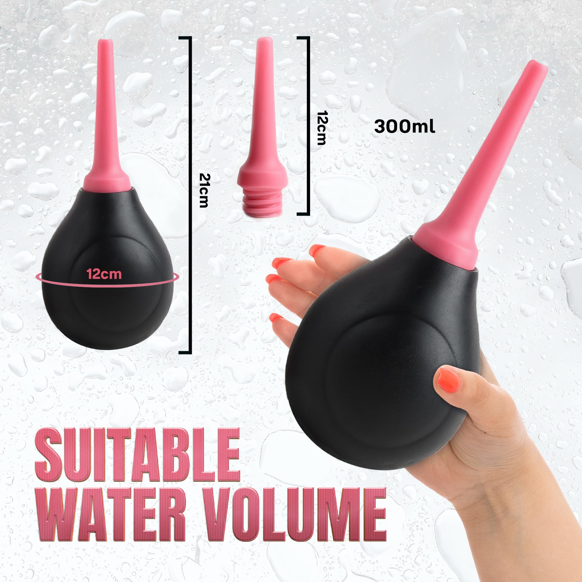 DoucheRight travel-size design fits discreet use on the go.