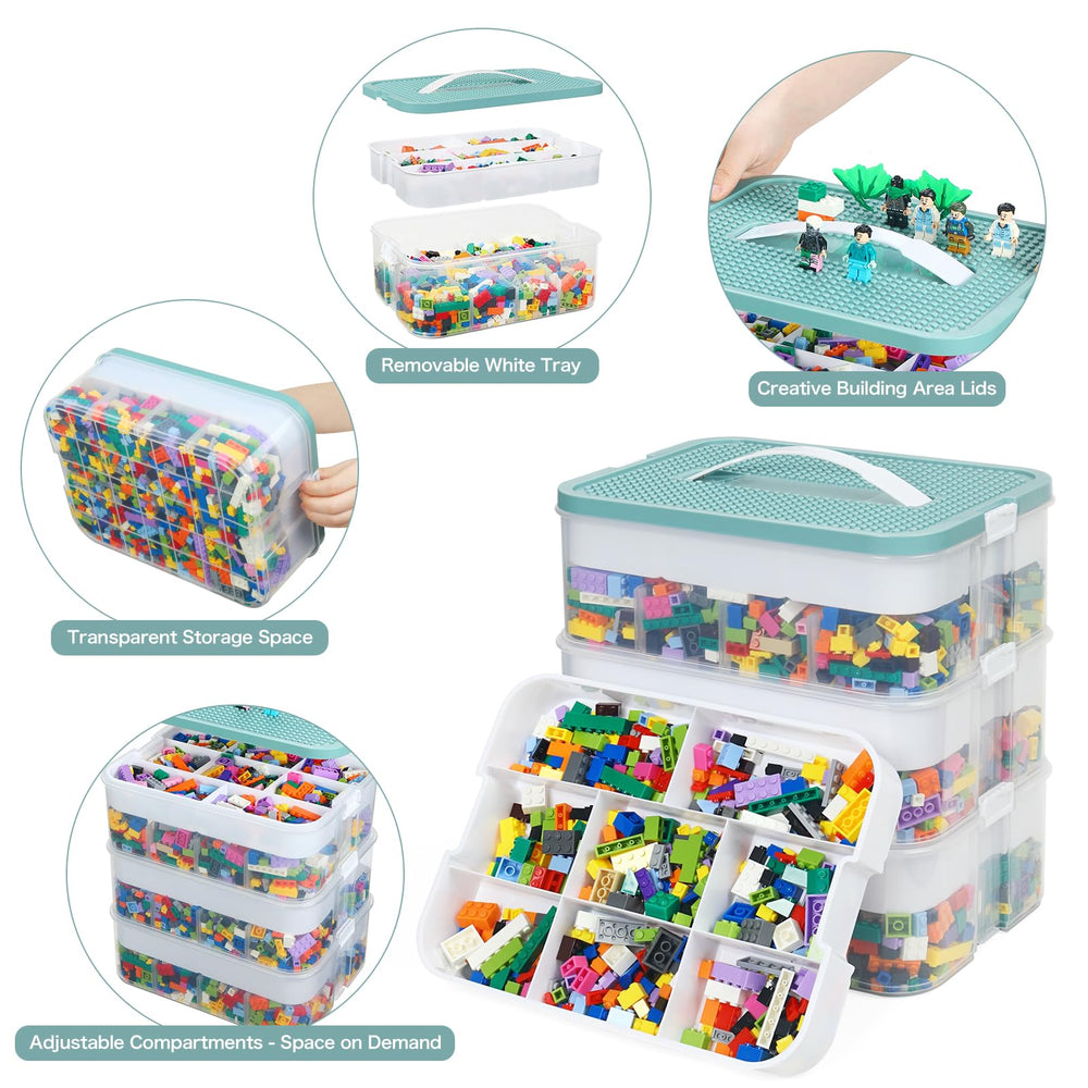 Douorgan removable trays in each layer simplify quick sorting and access.