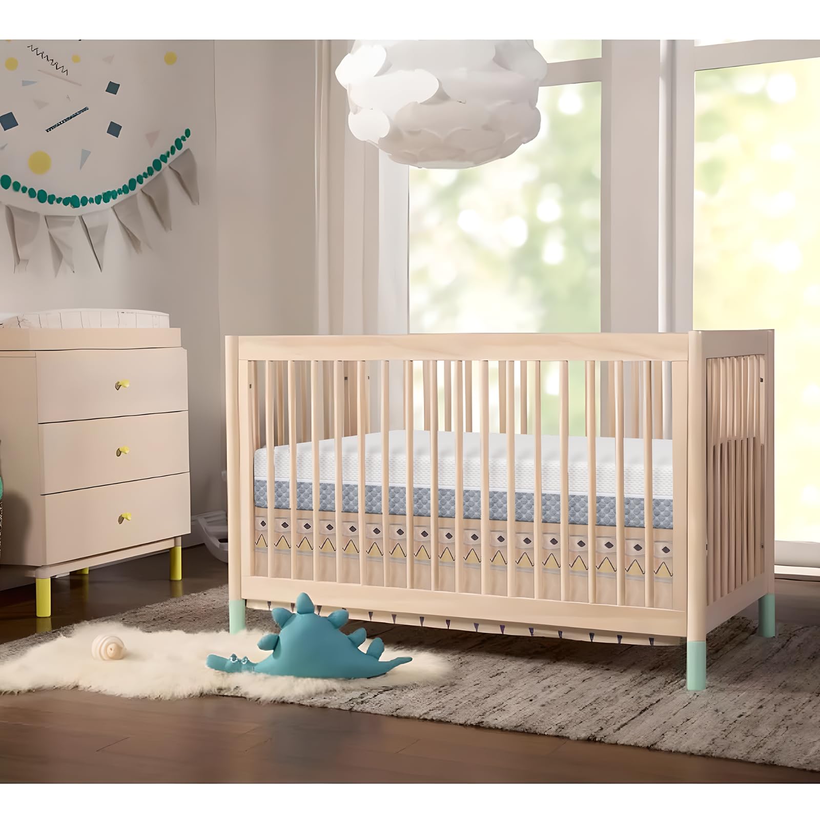 Dourxi breathable gel-infused memory foam layer promotes cool, comfortable sleep.