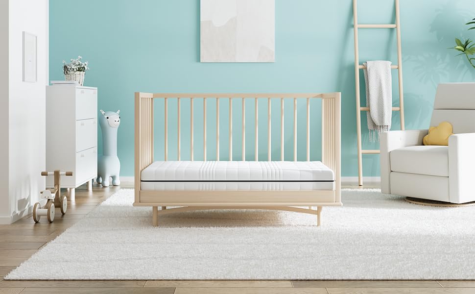 Dourxi infant-side firm foam provides stable support during naps.