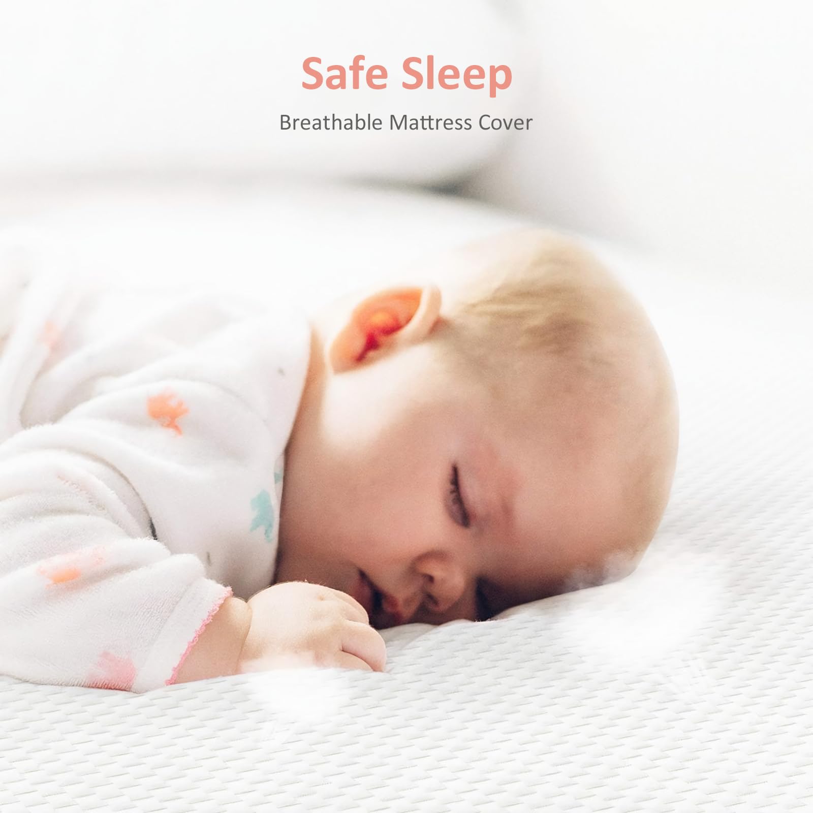 Dourxi Crib Mattress standard crib size fits most cribs securely.