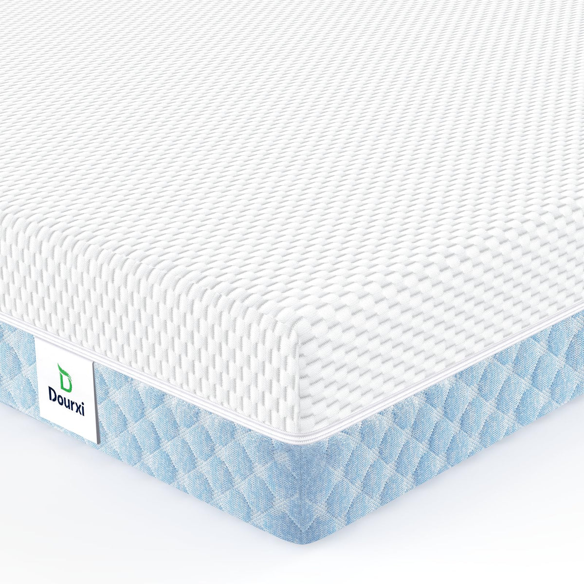 Dourxi mini crib mattress with gel memory foam for infant comfort.