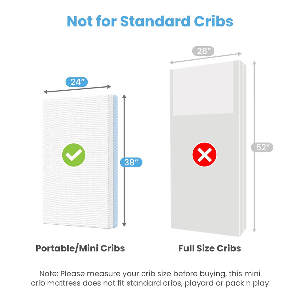 Dual-sided design on Dourxi mattress supports infants and toddlers.