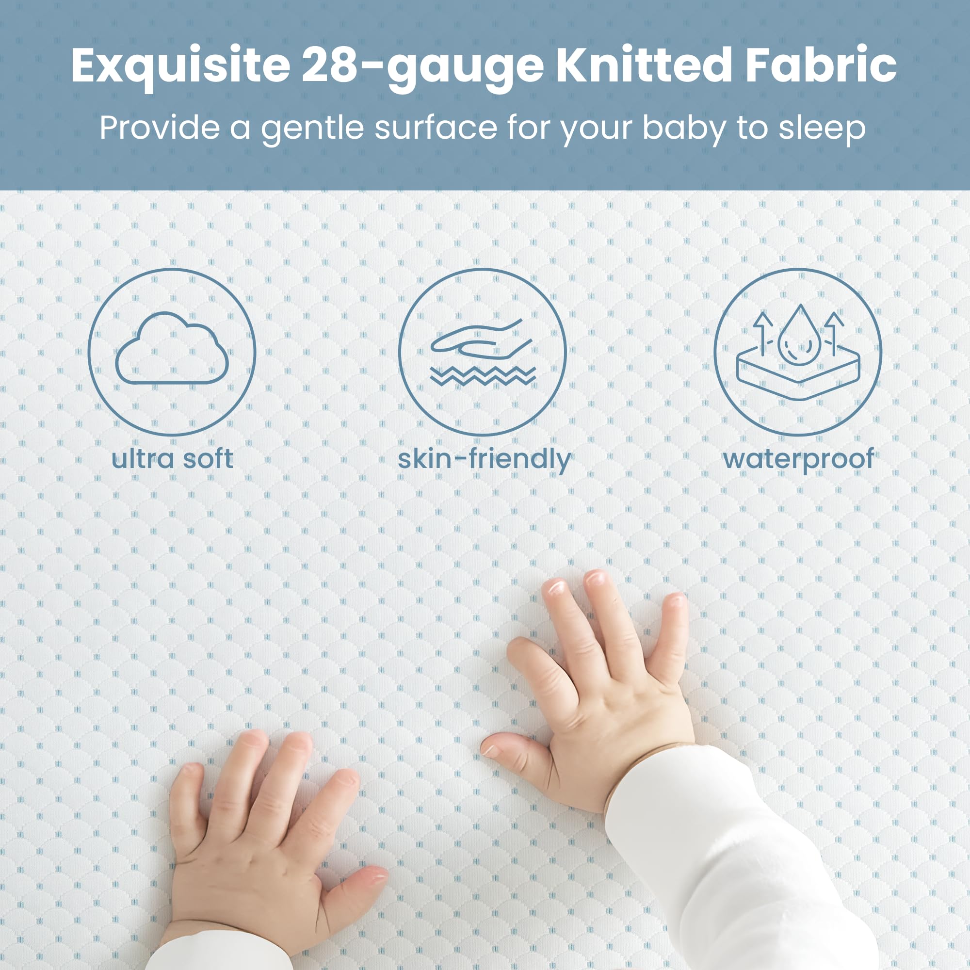 Dual-sided firmness for infant support and toddler comfort