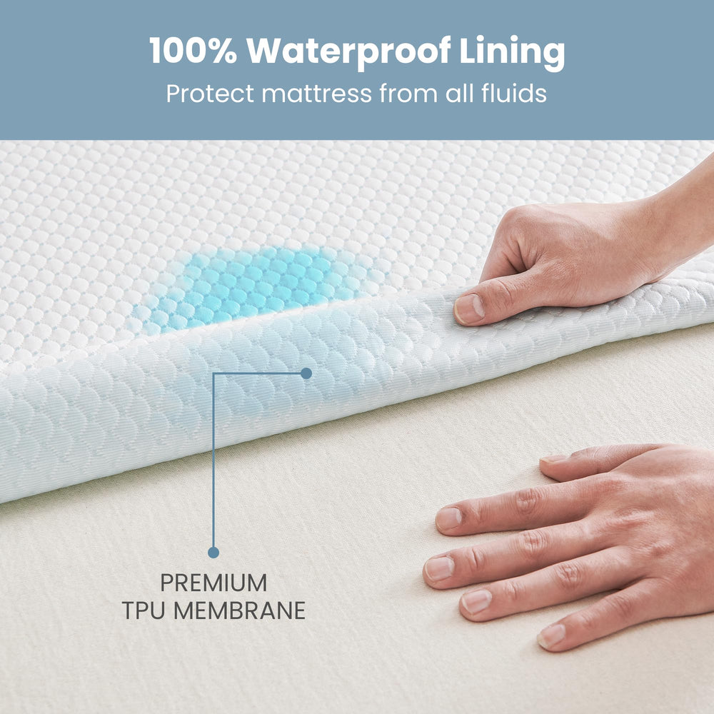 Non-slip base helps keep the mattress in place