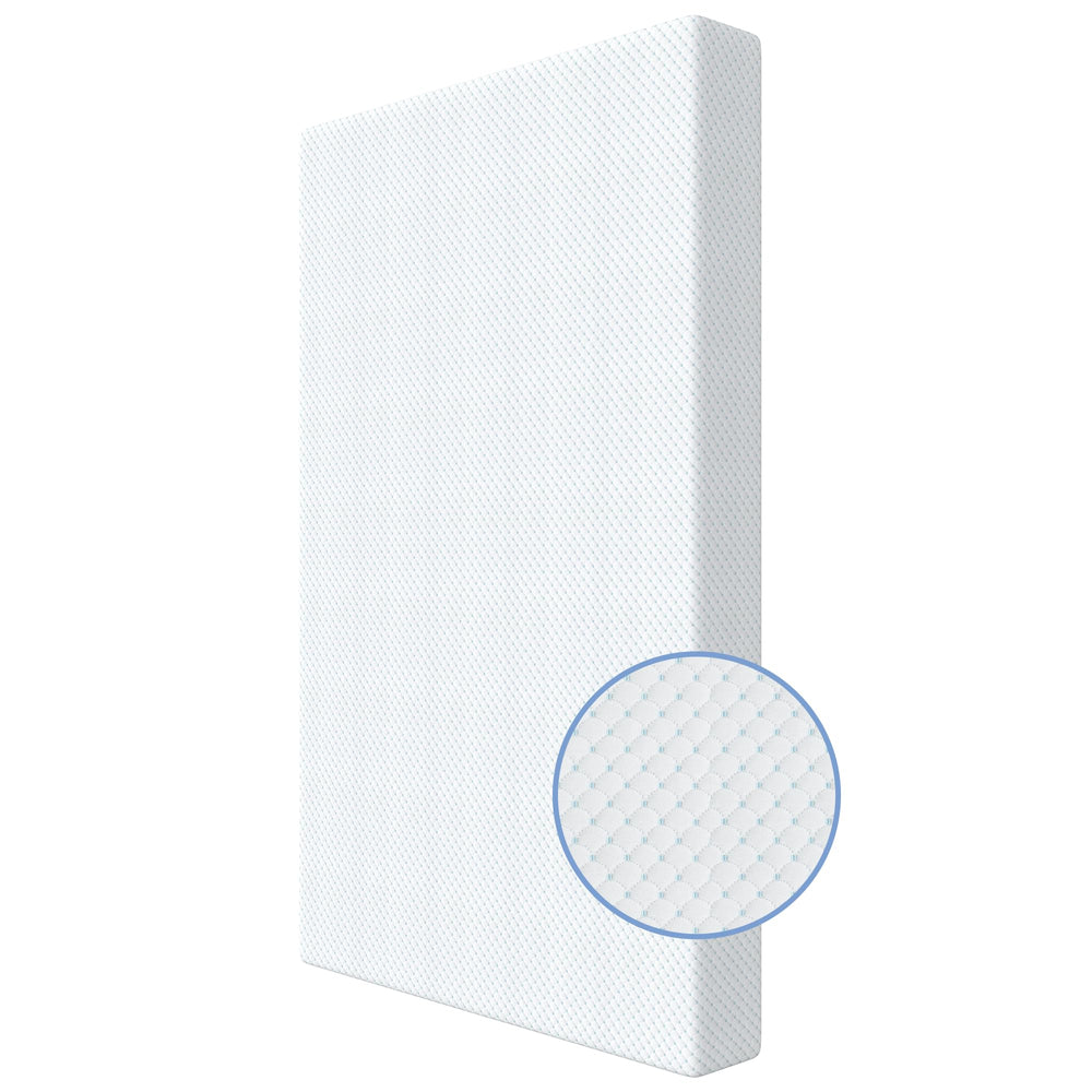 Dourxi sleep scene with compact crib mattress ready for safe, cozy naps