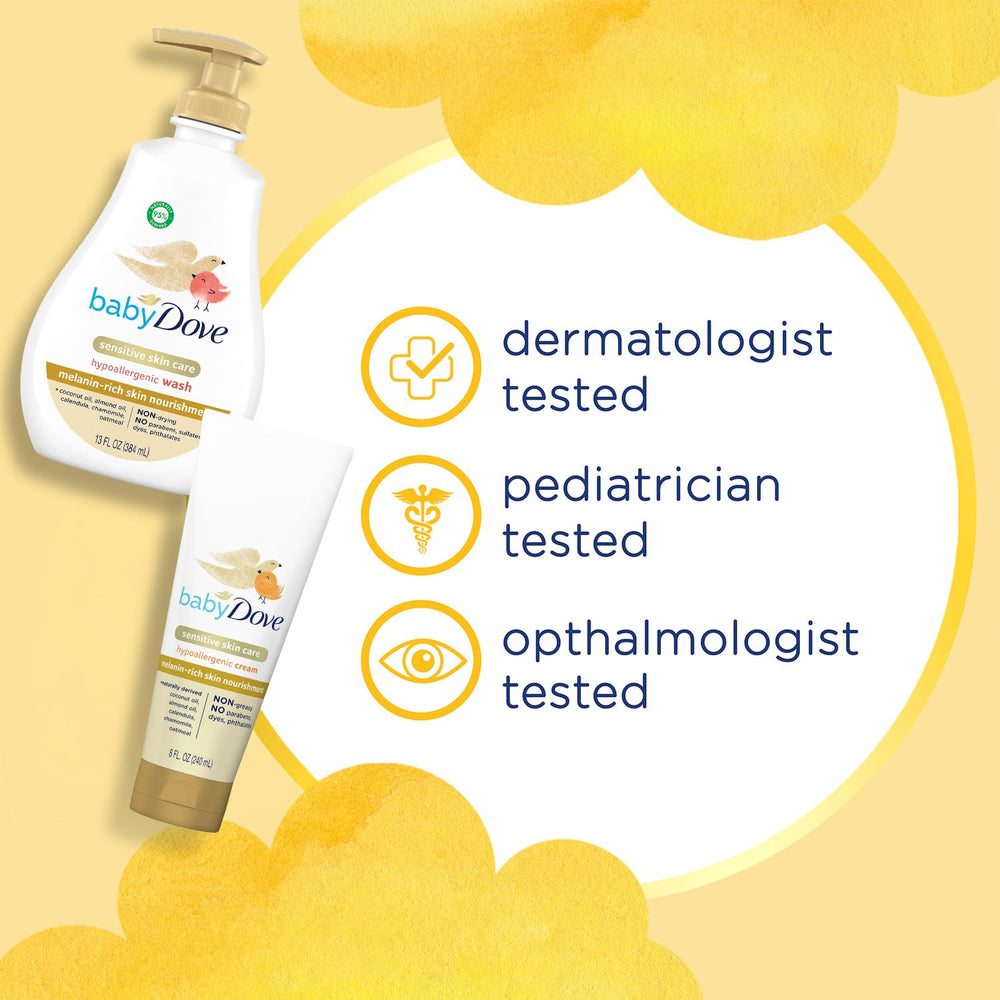 Dove Baby lotion with shea butter provides rich moisture for softness