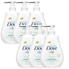 DOVE Baby Head to Toe Wash Sensitive Moisture bottle with gentle, tear-free formula for delicate skin.