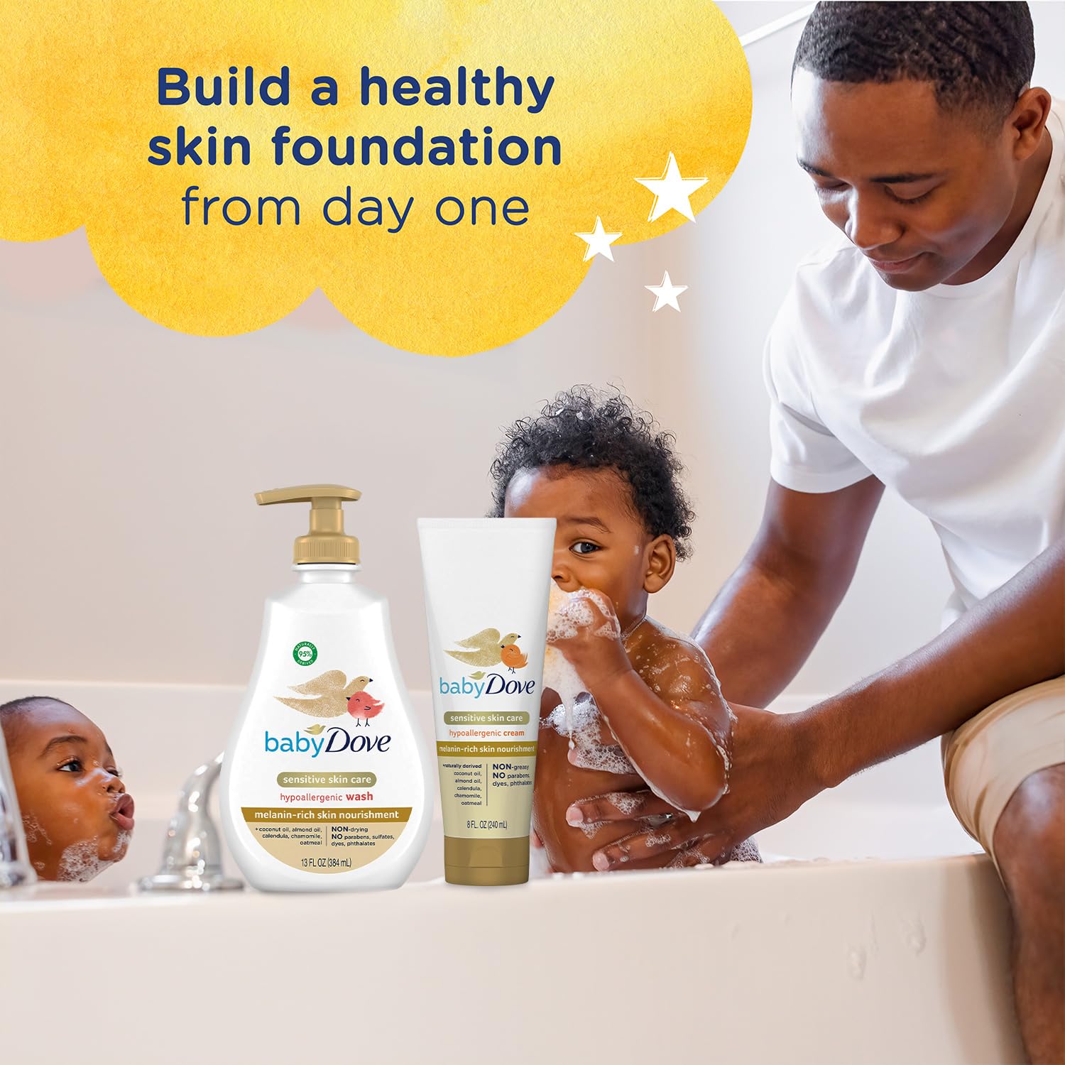 Dove Baby wash with colloidal oatmeal for gentle skin comfort