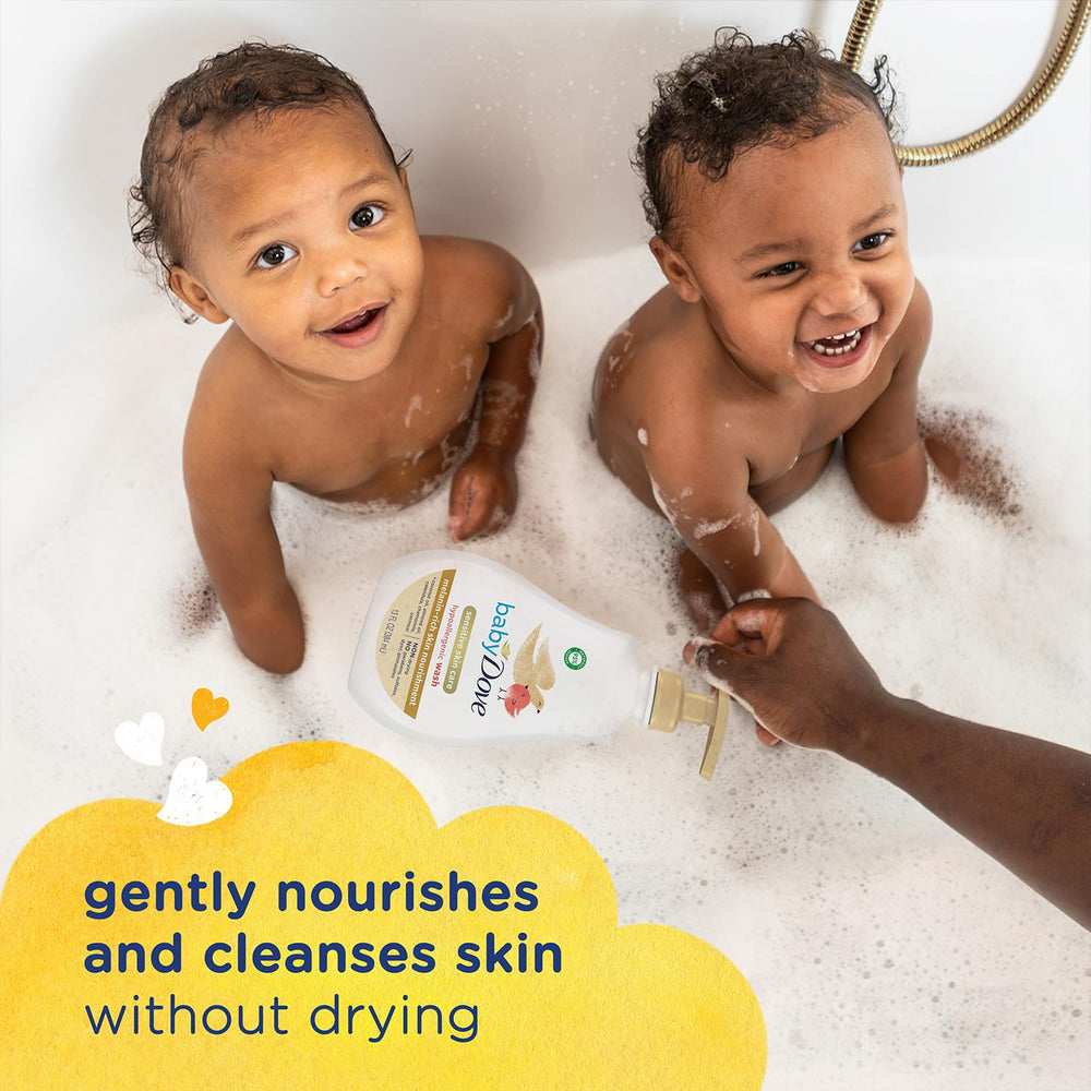 Dove Baby tear-free wash and fragrance-free options for safe newborn care