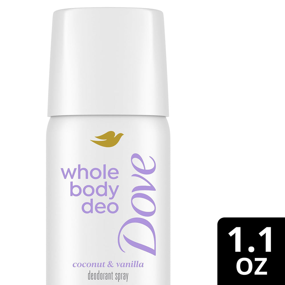 Dove coconut-vanilla scent detail highlighting creamy fragrance
