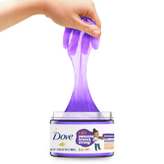 Dove Kids Care Slime Body Wash tear-free formula shown with kid-friendly packaging.