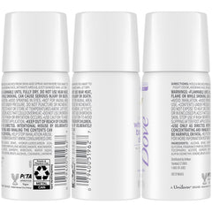 Dove mini deodorant spray coconut vanilla on-the-go compact for everyday activities