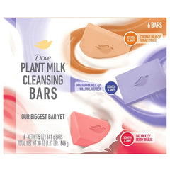 Dove Plant Milk Bar Coconut Lychee close-up showing creamy lather for daily showers.