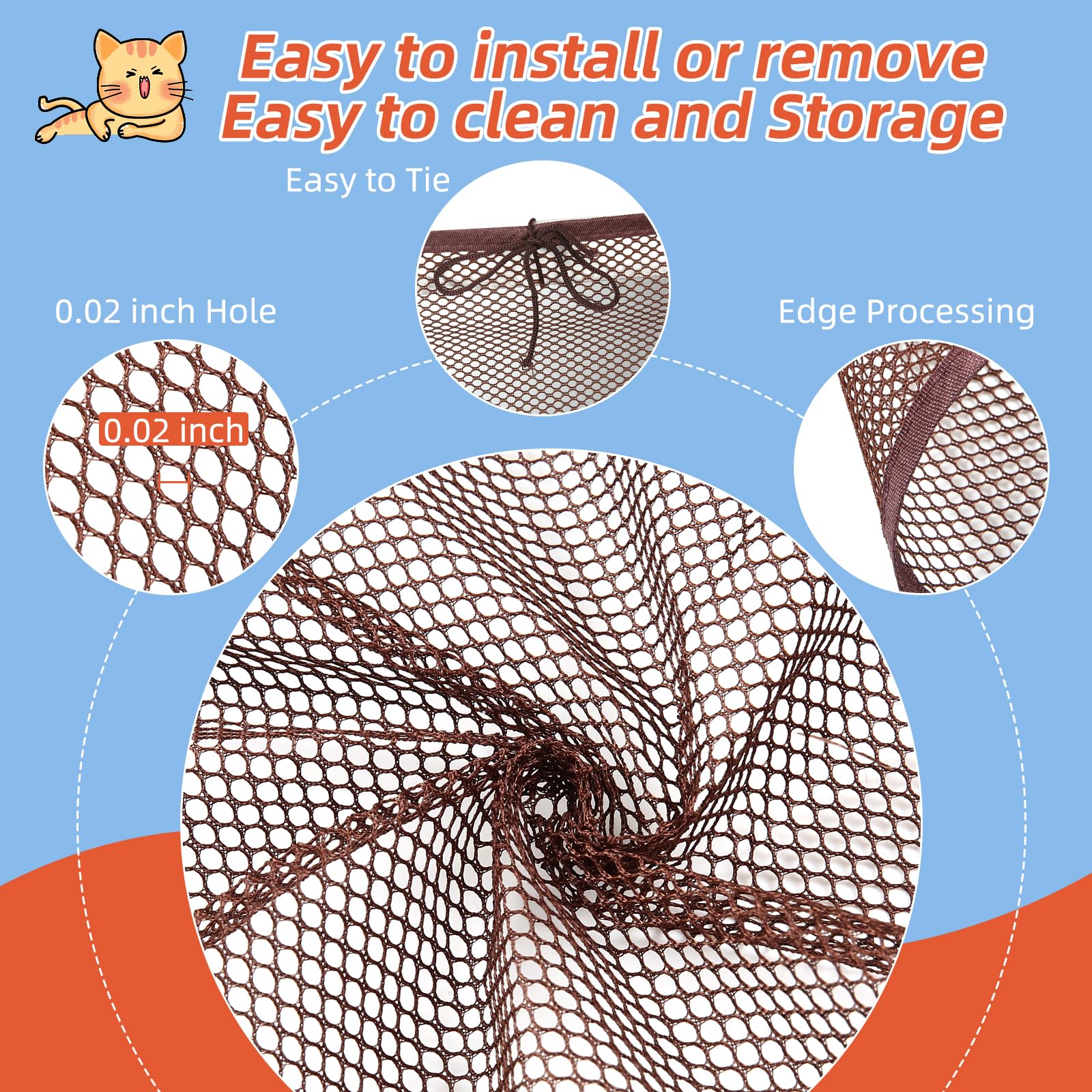 Dovesail Cleanable Foldable Net for easy maintenance.