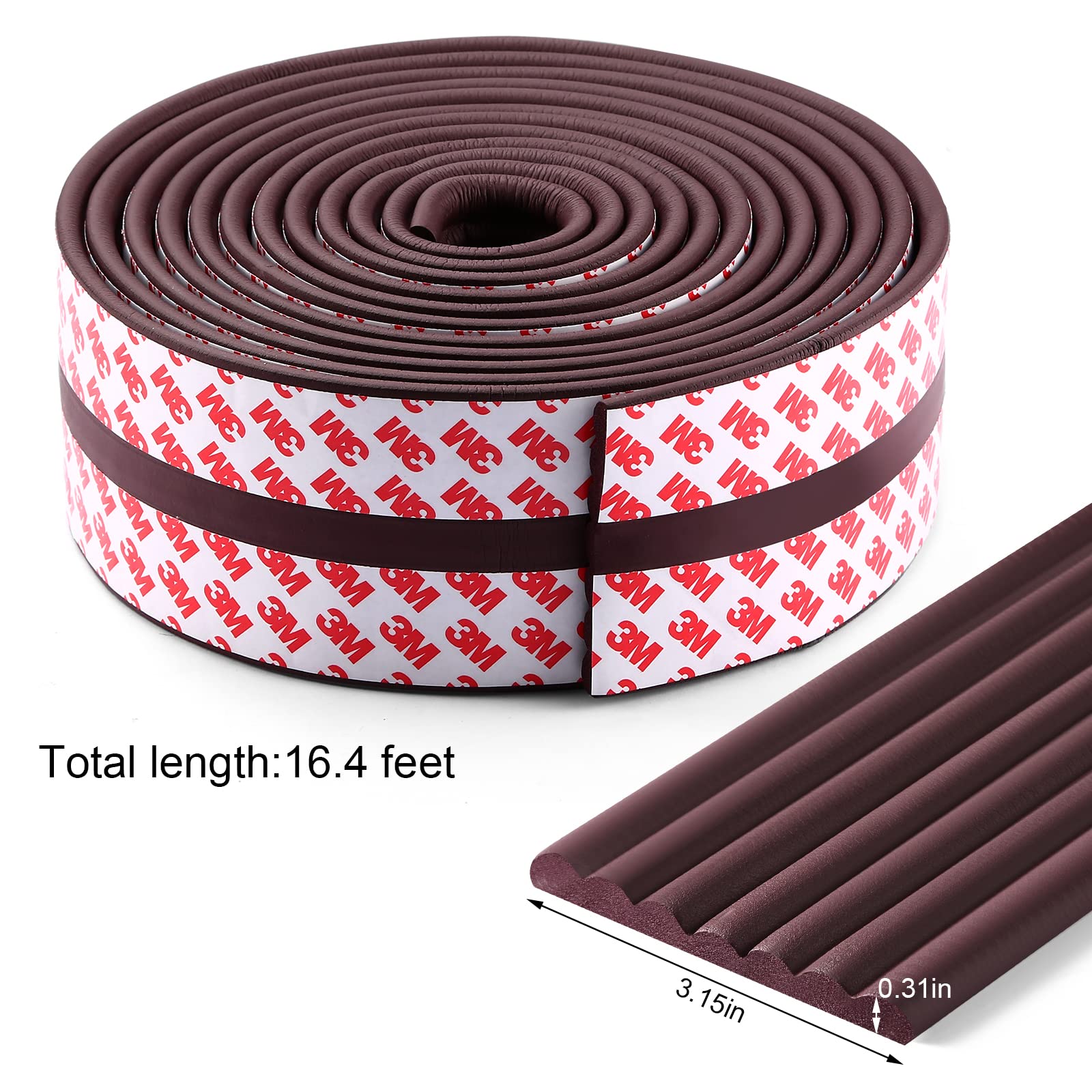 Dovesail easy-remove edge pad brown simplifies guard removal without residue.