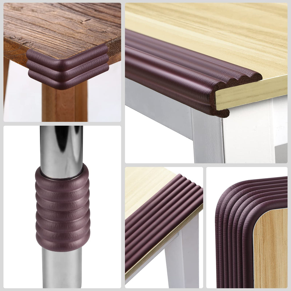 Dovesail soft foam padding brown provides gentle cushion for sharp edges.