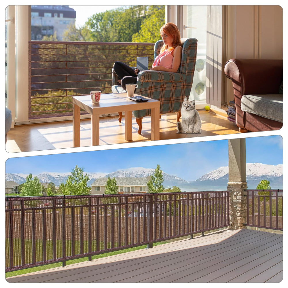 Dovesail Weatherproof See-Through Mesh blends with decor.