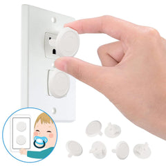DPWOUM outlet covers with safety lock for adult access