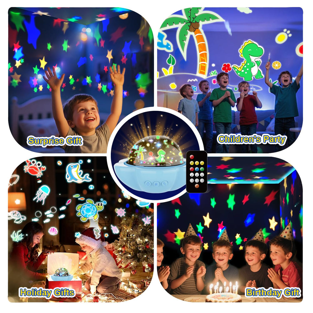 DQMOON color modes with gradient transitions create magical ceiling visuals