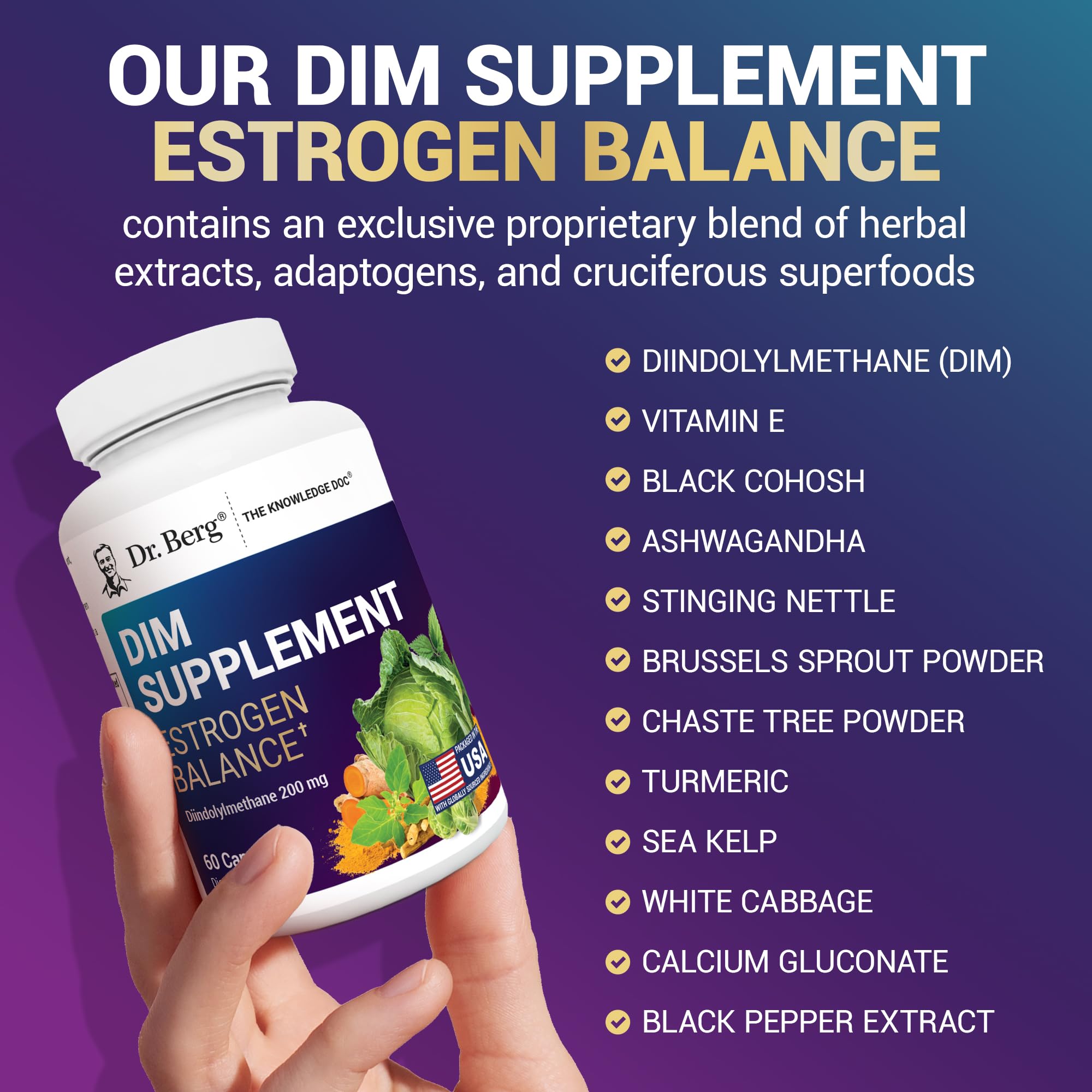 US GMP facility imagery associated with Dr. Berg DIM ingredients.