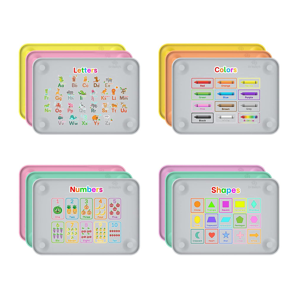 Dr. Betty’s placemat uses food-safe silicone for safe meals.