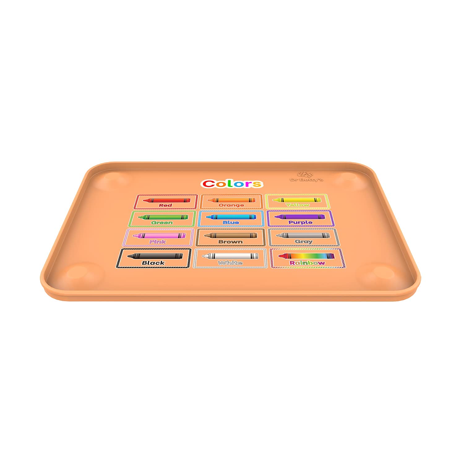 Dr. Betty’s placemat raised edges contain spills and protect surfaces.