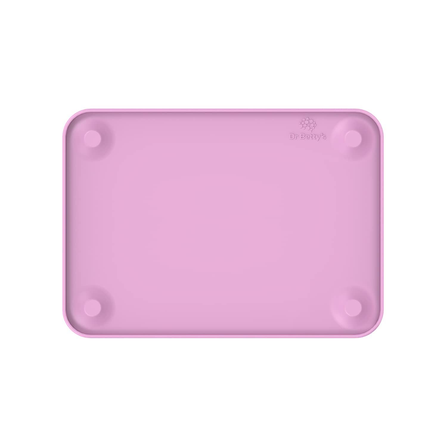 Dr. Betty’s silicone placemat with super suction keeps meals from sliding