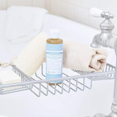Dr. Bronner's Baby Soap during bath time with gentle care for kids.