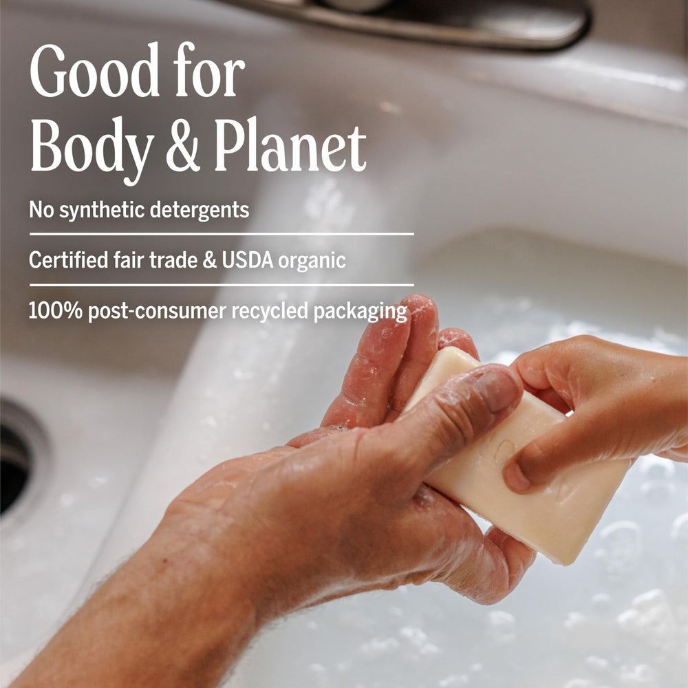 Dr. Bronner's Organic Sugar Soap hand and body use.