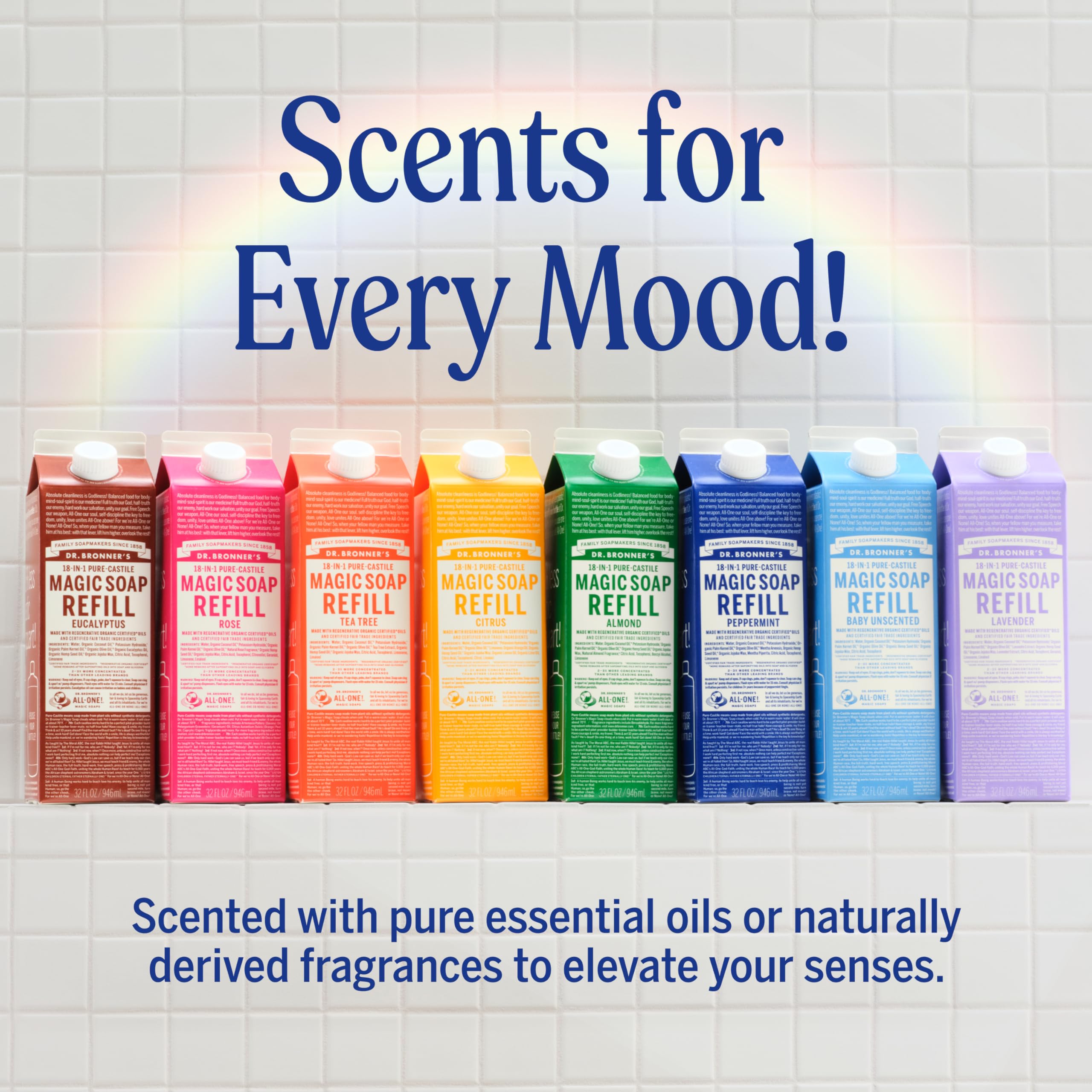 Eco-friendly packaging emphasizes reduced plastic per quart.