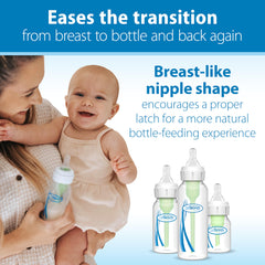Dr. Brown's anti-colic vent system detail helps minimize air intake during feeds.